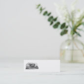 ヴィンテージの19世紀のMerinoヒツジのラムの子ヒツジのテンプレート スキニー名刺 (スタンド正面)