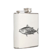 ヴィンテージの19世紀のTunnyの魚のパーソナライズな魚釣り フラスク (右)
