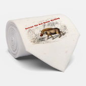 ヴィンテージの19世紀赤はWarthogをゆっくり進ました ネクタイ (ロール)