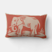 ヴィンテージの1910年代オレンジ象の芸術の装飾用クッション ランバークッション (裏面)