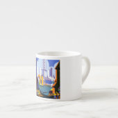 ヴィンテージの1934年のシカゴの万国博覧会旅行ポスター エスプレッソカップ (正面右)