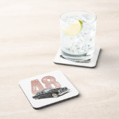 ヴィンテージの1948年のキャデラックのクーペ: 黒くクラシックな車 コースター (右側)