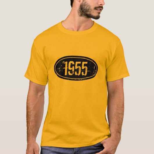 ヴィンテージの1955年のTシャツの男性への|カスタムな誕生年 Tシャツ (正面)