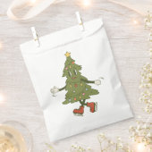 ヴィンテージの1960年代のクリスマスツリー フェイバーバッグ (クリップ留めされた状態)