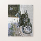 ヴィンテージの1965年のオートバイ ジグソーパズル (縦)