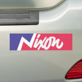 ヴィンテージの1968年のリチャード・ニクソンのバンパーステッカー バンパーステッカー (車上)