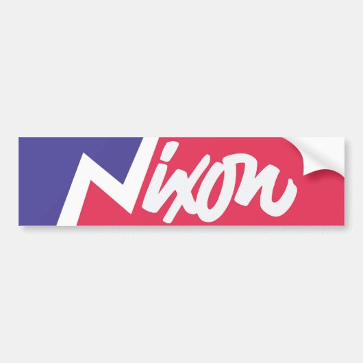 ヴィンテージの1968年のリチャード・ニクソンのバンパーステッカー バンパーステッカー (正面)