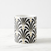 ヴィンテージの20年代のアールデコファン コーヒーマグカップ (中央)