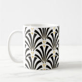 ヴィンテージの20年代のアールデコファン コーヒーマグカップ (左)