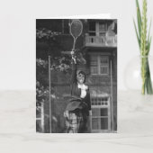 ヴィンテージの20年代のテニスのファッション カード (正面)