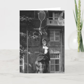 ヴィンテージの20年代のテニスのファッション カード
