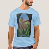 ヴィンテージの20年代のパレルモシシリーイタリアンな旅行広告 Tシャツ (正面)