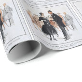 ヴィンテージの20年代の包装紙 ラッピングペーパー (ロールコーナー)