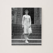 ヴィンテージの20年代の女性のテニスのファッション ジグソーパズル (縦)