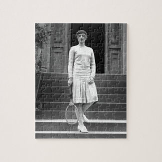 ヴィンテージの20年代の女性のテニスのファッション ジグソーパズル