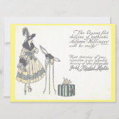 ヴィンテージの20年代の帽子の婦人帽子類ショー広告 カード (正面)