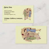 ヴィンテージの40年代のファッション 名刺 (正面/裏面)