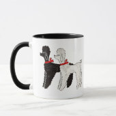 ヴィンテージの50年代のプードルのマグ マグカップ (左)