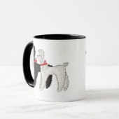 ヴィンテージの50年代のプードルのマグ マグカップ (正面左)