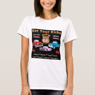 ヴィンテージの50年代のルート66 Tシャツ