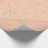 ヴィンテージの50年代の原子力時代のギフト用包装紙 ラッピングペーパー (コーナー)