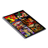 ヴィンテージの50年代の恐怖喜劇的な芸術のパネル ノートブック (右側)