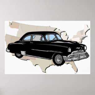ヴィンテージの50年代のChevyクラシックなポスター ポスター