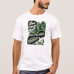 ヴィンテージの50年代はショーモンスター住んでいます Tシャツ