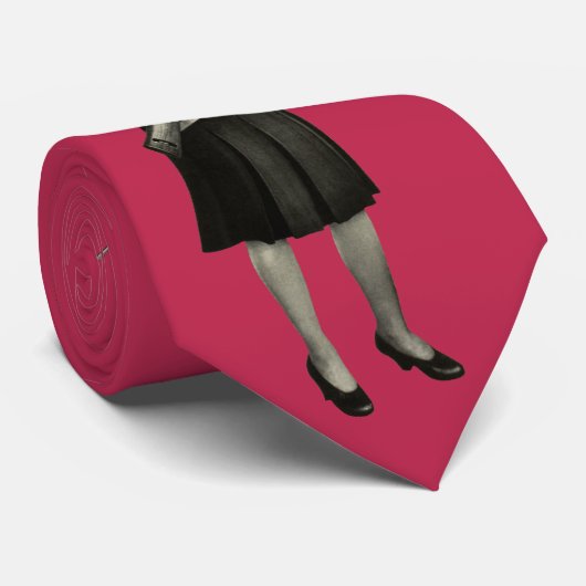 ヴィンテージの50年代時代銃Galのライフルのピンクのファッションのタイ ネクタイ (ロール)
