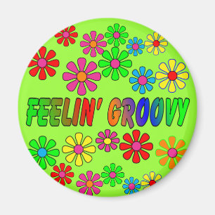 ヴィンテージの70年代"Feelin素晴しい"のギフト マグネット