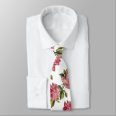 ヴィンテージの"ばら色のつる植物"のタイ ネクタイ (タイ)