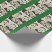 ヴィンテージの"クリスマスの前の夜"の写真の包むこと ラッピングペーパー (角)