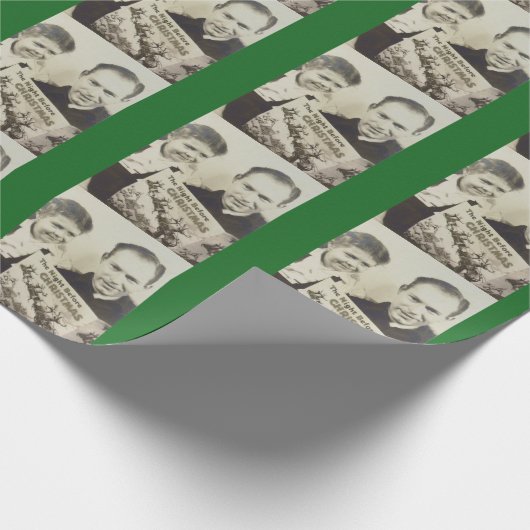 ヴィンテージの"クリスマスの前の夜"の写真の包むこと ラッピングペーパー (角)