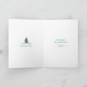 ヴィンテージの"ネクタイ" DECOの休日の買物客の挨拶 シーズンカード (内部)