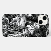 ヴィンテージの『不思議の国のアリス』より、白騎士と馬 Case-Mate iPhoneケース (裏面 (横))