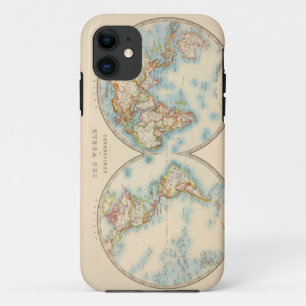 [ヴィンテージの]世界地図のiPhone 5/5sの場合 iPhone 11 ケース