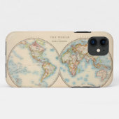 [ヴィンテージの]世界地図のiPhone 5/5sの場合 Case-Mate iPhoneケース (裏面(横))