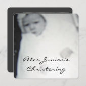 (ヴィンテージの)招待状に洗礼を施すこと 招待状 (正面/裏面)