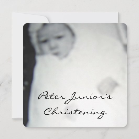 (ヴィンテージの)招待状に洗礼を施すこと 招待状 (正面)