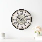 ヴィンテージの"環状球"の柱時計 ラージ壁時計 (ホーム)