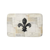 ヴィンテージの（紋章の）フラ・ダ・リのフランスのな短命なもののBathの敷物 バスマット (正面)