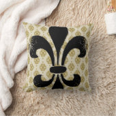 ヴィンテージの(紋章の)フラ・ダ・リ クッション (ブランケット)