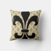 ヴィンテージの(紋章の)フラ・ダ・リ クッション (裏面)