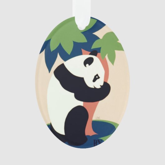 ヴィンテージの"Brookfieldの動物園"のカスタムなオーナメント オーナメント (正面)