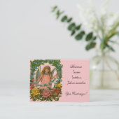 ヴィンテージの*FlowerのAngel*の名刺 名刺 (スタンド正面)