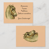 ヴィンテージの*Handsome馬のHead*の名刺 名刺 (正面/裏面)