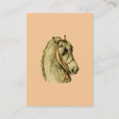 ヴィンテージの*Handsome馬のHead*の名刺 名刺 (裏面)