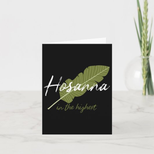 ヴィンテージの Palm Sunday ホサンナ・イン・ザ・ハイエスト クリスティ カード (正面)