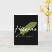 ヴィンテージの Palm Sunday ホサンナ・イン・ザ・ハイエスト クリスティ カード (黄色い花)