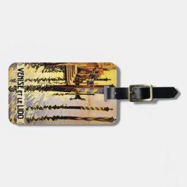 ヴィンテージの"Veniseとle Lido"のカスタムな荷物のラベル ラゲッジタグ